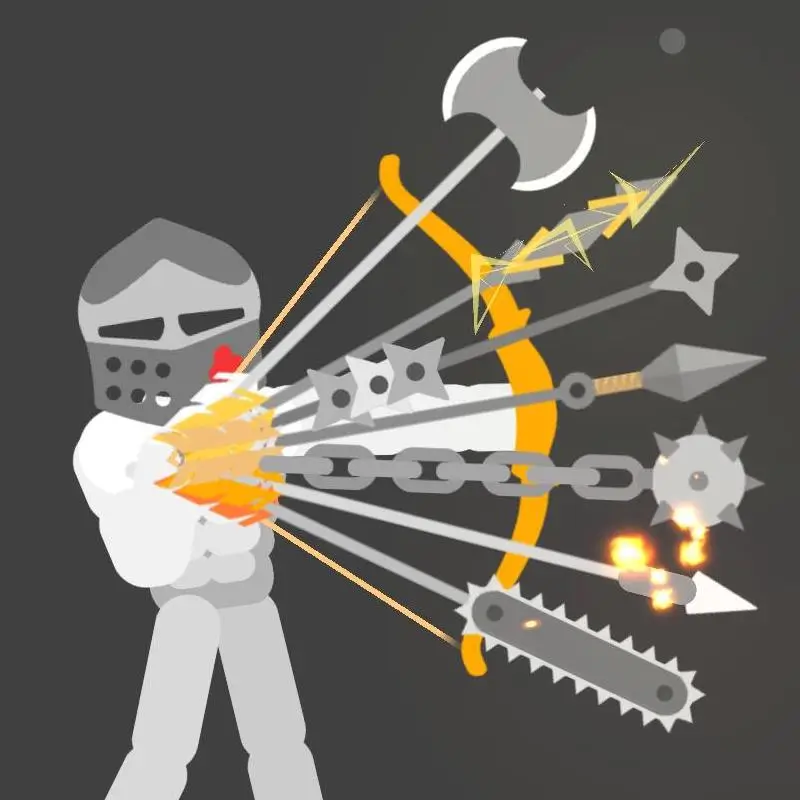 Ragdoll Archers Unblocked game icon showing floppy archer character with bow and arrow