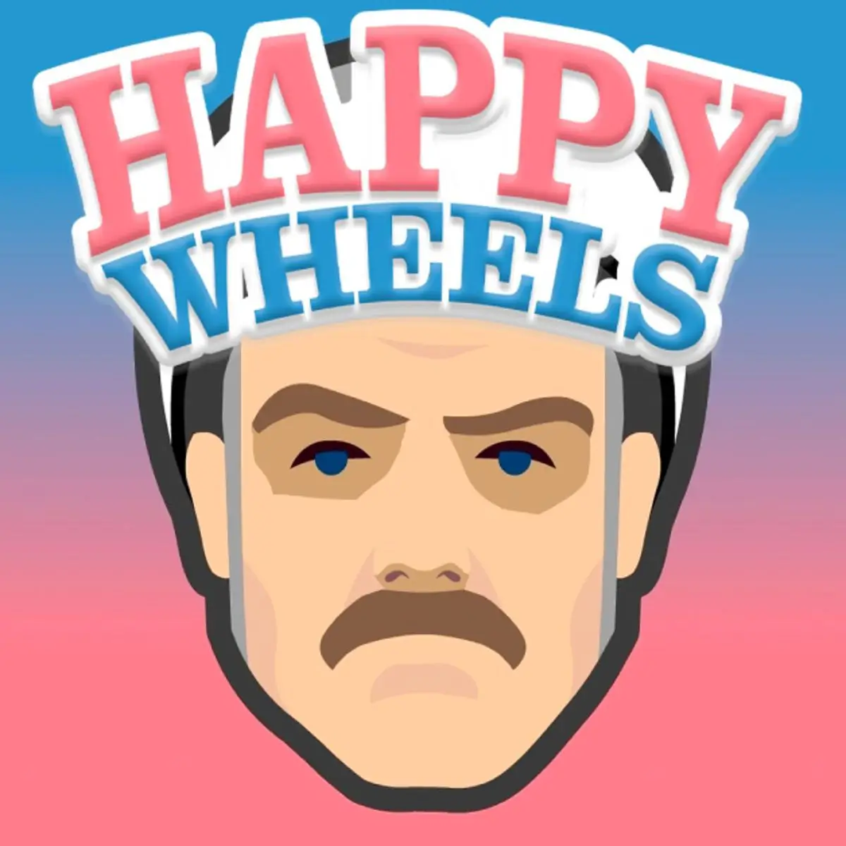 Happy Wheels game icon featuring a ragdoll character on a Segway
