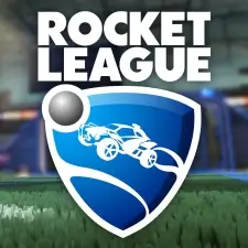 Rocket League game icon featuring rocket-powered car hitting a soccer ball.